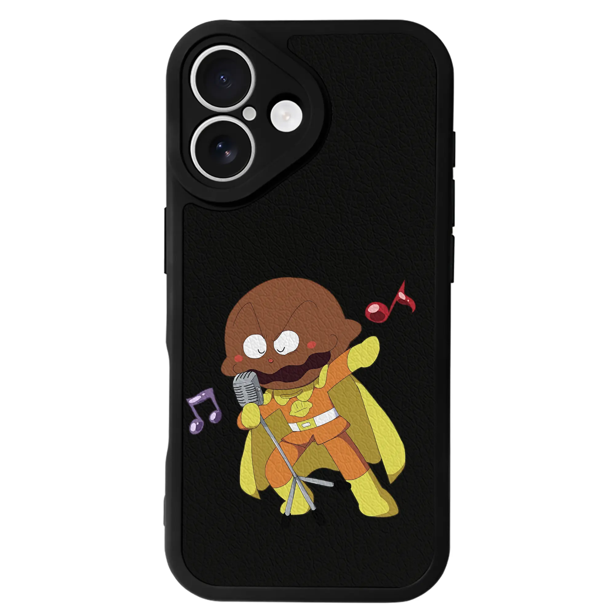 アンパンマン グッズ,カレーパンマン - IPhone 16シリーズ対応 ・ シリコンスマホケース ・ レザー調 ・ 高精度フィット ・ 耐衝撃 ・ ワイヤレス充電対応 ・ 精密カット